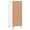 vidaXL Komoda lesklá biela 34,5x34x90 cm spracované drevo