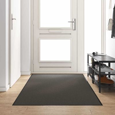 vidaXL Rohož Iný Antracitová a čierna 120 x 250 cm Polyamid a PVC