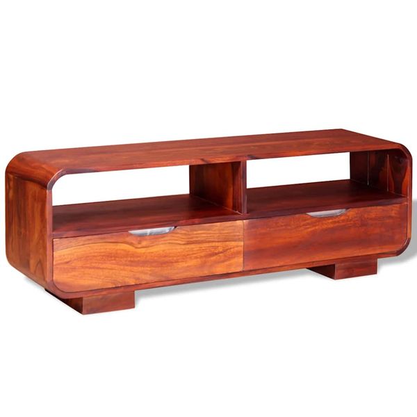 vidaXL TV stolík z masívneho akáciaového dreva, 116x30x40 cm