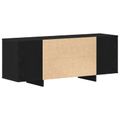 vidaXL TV skrinka 130 x 35 x 50 cm Čierny dub Kompozitné drevo