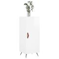 vidaXL Komoda lesklá biela 34,5x34x90 cm spracované drevo