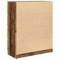 vidaXL Komoda staré drevo 80x35x99 cm kompozitné drevo