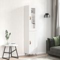 vidaXL Vysoká skrinka biela 34,5x34x180 cm spracované drevo