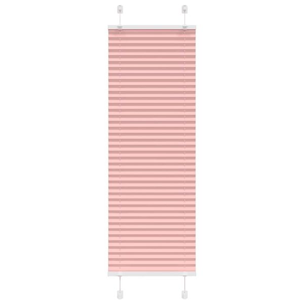 vidaXL Plisovaná roleta ružová 45x150 cm šírka látky 44,4 cm polyester