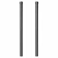 vidaXL Stĺp na plot. 2 ks Sivá 80 cm Povrchovo upravená oceľ