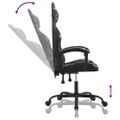 vidaXL Herná stolička čierna a maskáčová umelá koža
