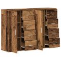vidaXL Servírovacia skriňa 2 ks Staré drevo 60 x 31 x 84 cm