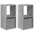 vidaXL Nočný stolík 2 ks Sivý Sonoma 25,5 x 22 x 49,5 cm