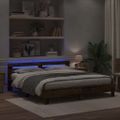 vidaXL Rám postele Staré drevo 200 x 200 cm Kompozitné drevo
