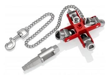 Knipex, Univerzálny kľúč „Stavebnictvo“ Pre bežné skrýne a systémy zavírania