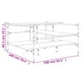 vidaXL Konferenčný stolík dub sonoma 100x100x48,5 cm kompozitné drevo