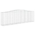 vidaXL Oblúkové gabionové koše 2 ks 400x50x120/140 cm pozink. železo