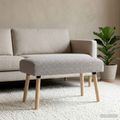 vidaXL lavička Jednofarebný Svetlosivá 80 x 40 x 46 cm Bouclé