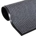 vidaXL Rohož pred dvere, sivá 90 x 120 cm, PVC