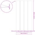 vidaXL Podložka pod bazén 820 x 420 x 0,1 cm Obdĺžnikový Čierna