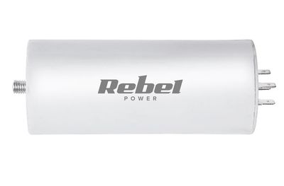 Kondenzátor rozbehový 100UF 450V REBEL URZ3142 pre jednofázové motory Kondenzátor rozběhový 100UF 450V REBEL URZ3142 pro jednofázové motory