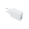Maxlife MXTC-10-30AC PD QC nabíjačka 1x USB-C 1x USB 30W biela
