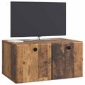 vidaXL Nástenná TV skrinka 59,5 x 41 x 30 cm Staré drevo