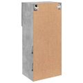 vidaXL TV skrinka s LED svetlami betónovo sivá 40,5x30x90 cm