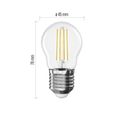 LED žiarovka Filament Mini Globe / E27 / 1,8 W (25 W) / 250 lm / teplá biela