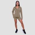 Dámska bežecká bunda Pulse Vetiver - GymBeam, veľkosť S, veľkosť oblečenia S