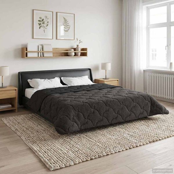 vidaXL Prikrývka na celý rok Šnurovaný Antracit 240 x 260 cm