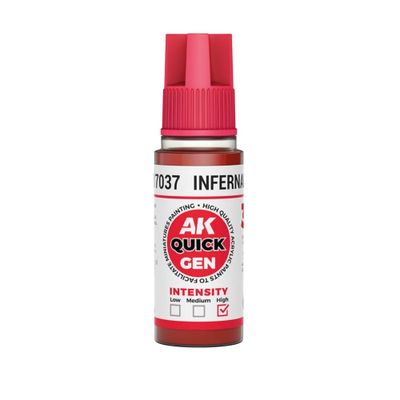 AK Interactive: Quick Gen - Infernal Red 18 ml