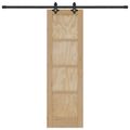 vidaXL Posuvné dvere ORKDAL 61 x 198,5 cm Borovicový masív Prírodná