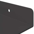 vidaXL Závesná polica 3 ks Čierny 40 x 9 x 2,5 cm Oceľ