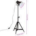 vidaXL Podlahová lampa 25 W čierna 35x35x65/95 cm E27