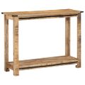 vidaXL Konzolový stolík 100x35x75 cm masívne mangovníkové drevo