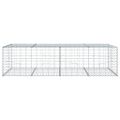 vidaXL Gabiónový kôš s krytom 200x100x50 cm pozinkované železo