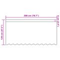vidaXL Čipková záclona Biela 200 x 120 cm Polyester