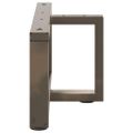 vidaXL Nohy konferenčného stolíka v tvare T, 2 ks, čierne, 60x25x(30-31) cm, oceľové
