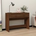 vidaXL Konzolový stolík hnedý dub 100x39x75 cm spracované drevo