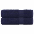 vidaXL Osušky do kúpeľne FROGN 2 ks tmavomodré 100x150 cm 360 g/m²