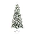 vidaXL Umelý Sklápací Vianočný Stromček 300 LED Zelená a biela 240 cm