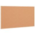 vidaXL Korková tabuľa s rámom z masívneho borovicového dreva 100x55 cm