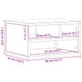 vidaXL Stojan na tlačiareň Remeselný dub 40 x 32 x 22,5 cm