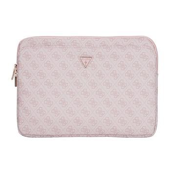 Guess PU 4G Triangle Logo Obal pre Notebook 14'' Pink