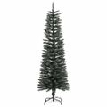 vidaXL Umelý úzky vianočný stromček s podstavcom zelený 150 cm PVC