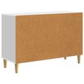 vidaXL Servírovacia skriňa Biela s vysokým leskom 89 x 34,5 x 60 cm
