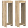 vidaXL Stojan na rastliny 2 ks Dub sonoma 30 x 30 x 100 cm