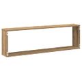 vidaXL Nástenné poličky v tvare kocky 100x15x30 cm kompozitné drevo