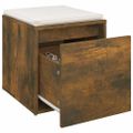 vidaXL Box so zásuvkou, tmavý dub 40,5x40x40 cm, kompozitné drevo