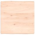 vidaXL Stolová doska 60x60x(2-6) cm neošetrený masív živé hrany