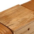 vidaXL Gymnastická lavička hnedá 107 cm pravá kozia koža mangovník