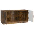 vidaXL TV skrinka 102 x 34,5 x 47 cm Dymový dub Kompozitné drevo