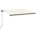vidaXL Automatická zaťahovacia markíza 350x250 cm krémová