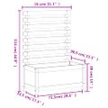 vidaXL Záhradný kvetináč s regálom 79x39,5x114 cm masívna borovica